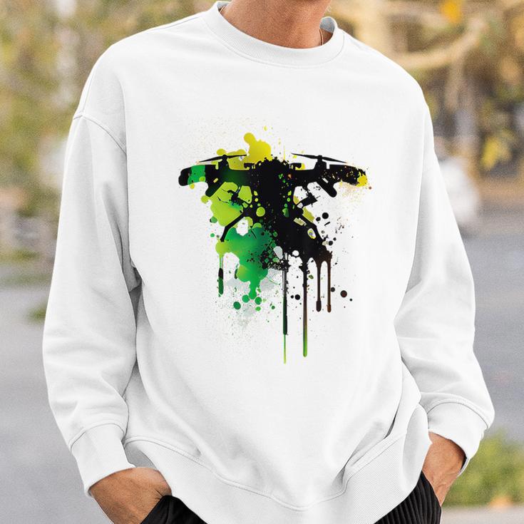 Drone Pilot Colourful Colours Drone Pilot Drone Sweatshirt Geschenke für Ihn