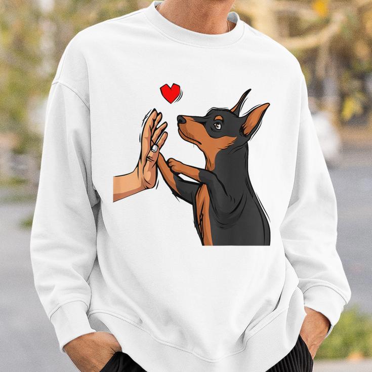 Dwarf Pinscher Liebe Miniature Pinscher Dog Holder Sweatshirt Geschenke für Ihn