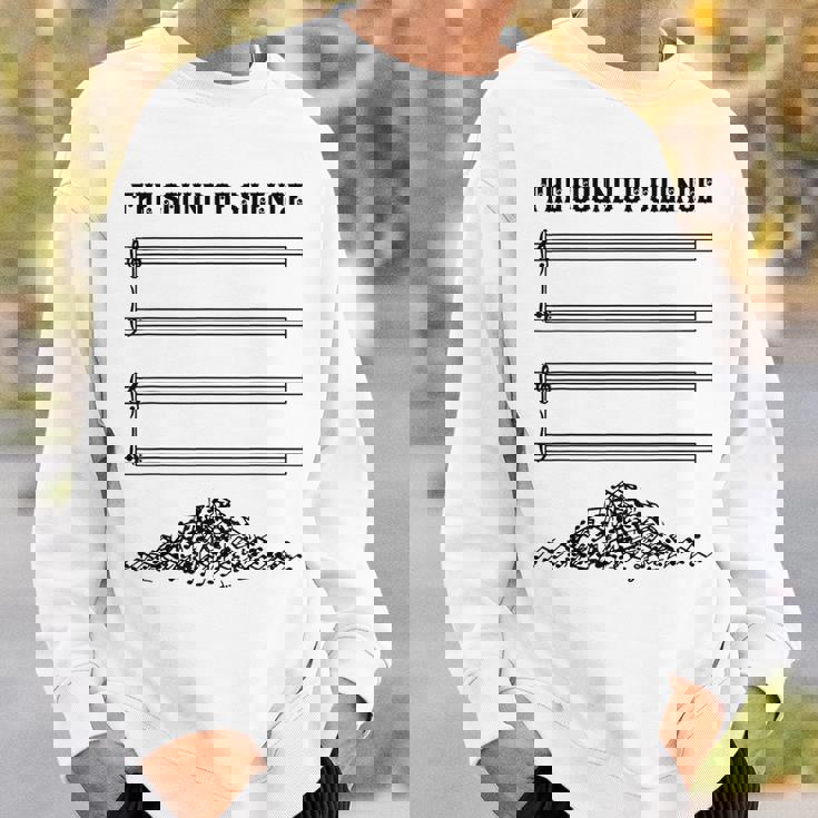 El Sonido Del Silencio Divertido Regalo Musical Camisa de entrenamiento Regalos para él
