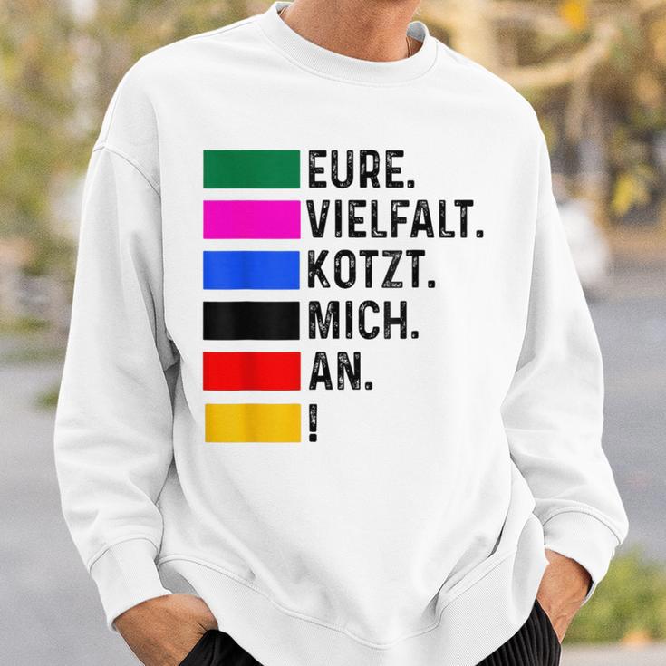 Eureielfalt Kotzt Mich An Gray Sweatshirt Geschenke für Ihn