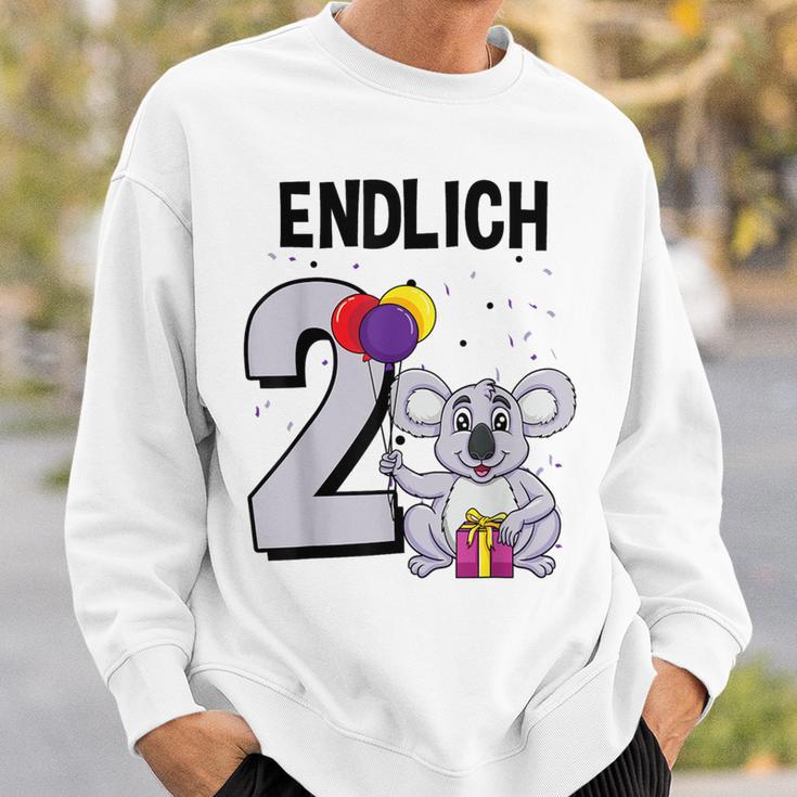 Geschenk 2 Jahre Alt Koalabär Koala Geburtstag Sweatshirt Geschenke für Ihn