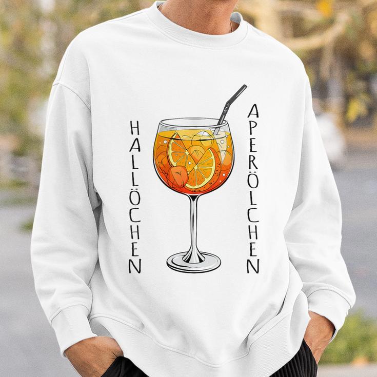 Hallöchen Aperölchen Spritz Fan Aperoliker Sweatshirt Geschenke für Ihn