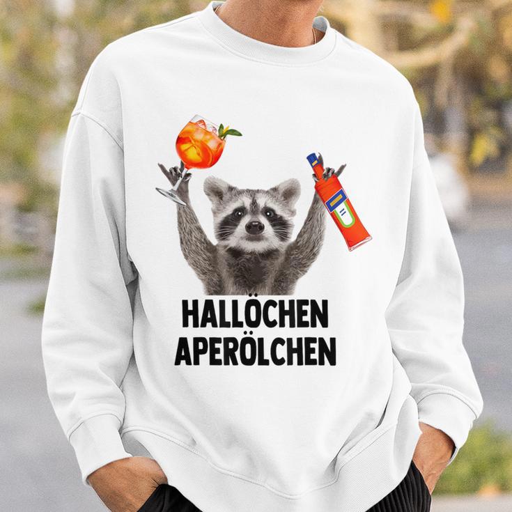 Hallochen Aperölchen X Raccoon Meme Racoon X Pedro Spritz Sweatshirt Geschenke für Ihn