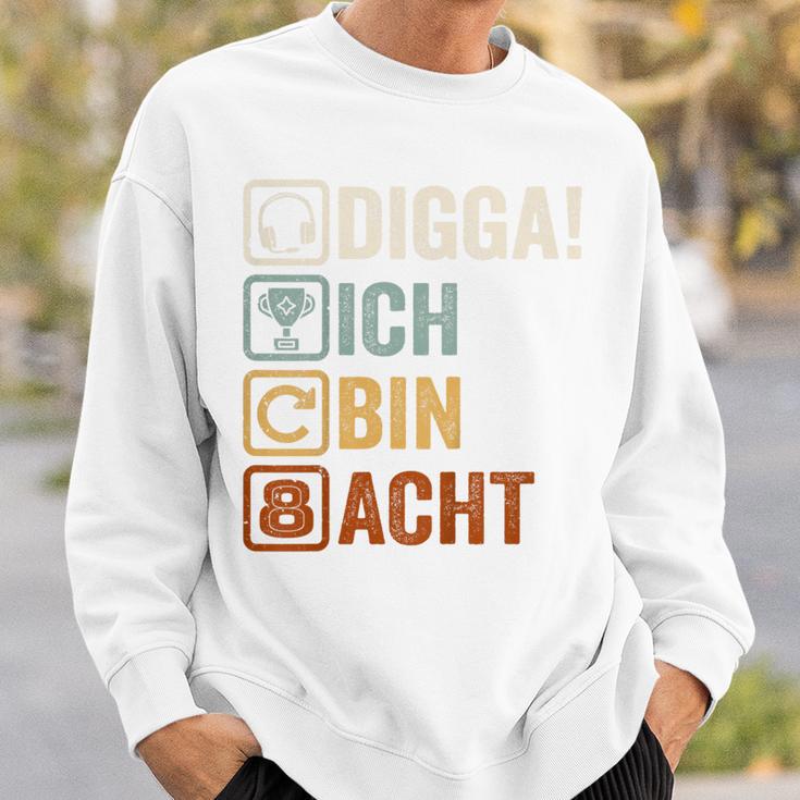 Ich Bin 8 Echt Jahre 8Th Birthday Boy Gamer Sweatshirt Geschenke für Ihn