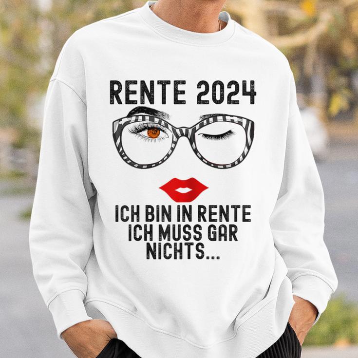 Ich Bin In Rente Ich Muss Gar Nichts 2024 Rentnerin Sweatshirt Geschenke für Ihn