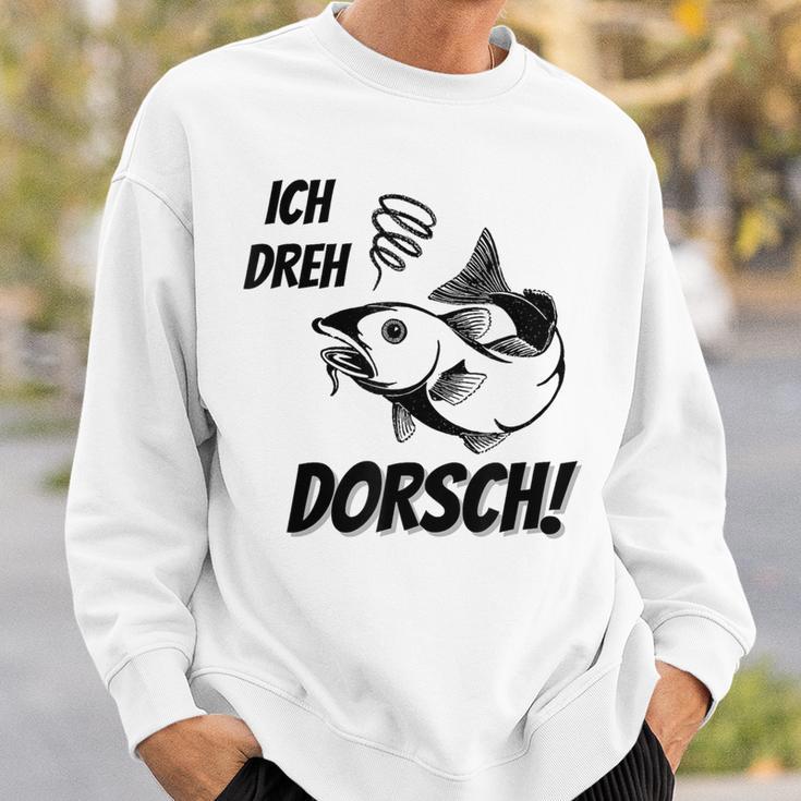 Ich Dreh Dorsch Angler Sweatshirt Geschenke für Ihn