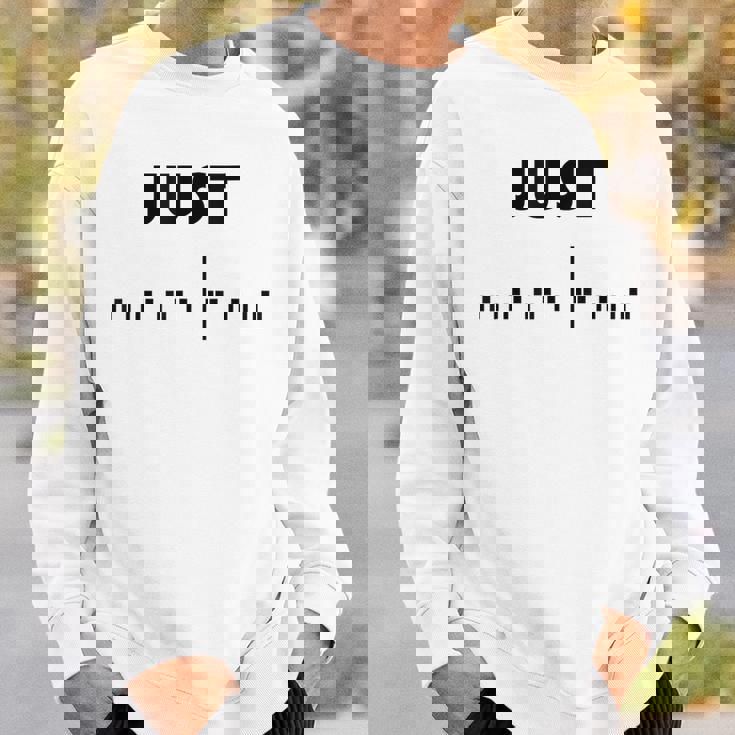Just Fuck Off Morse Code Sweatshirt Gifts for Him