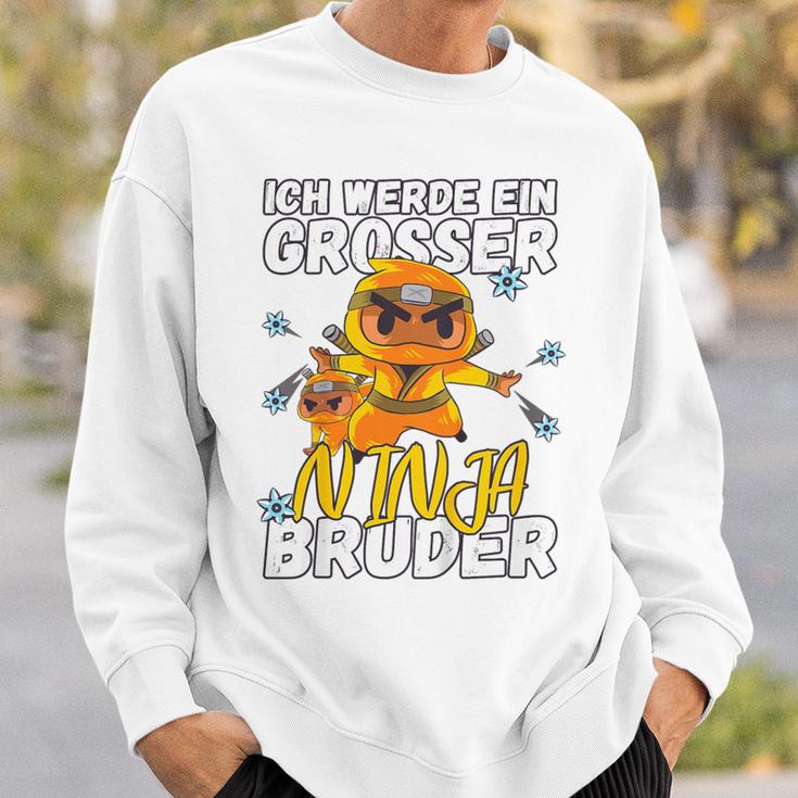 Kinder Ich Werde Ein Große Ninja Bruder Pregnancy Announcement 80 Sweatshirt Geschenke für Ihn