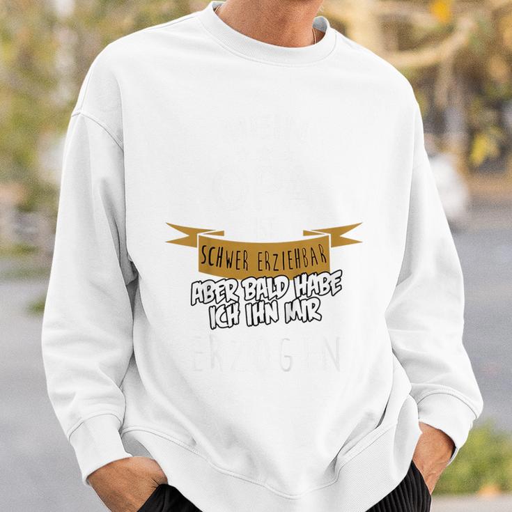 Kinder Meine Opa Ist Chwererziehbar My Grandpa Is He 80 Sweatshirt Geschenke für Ihn