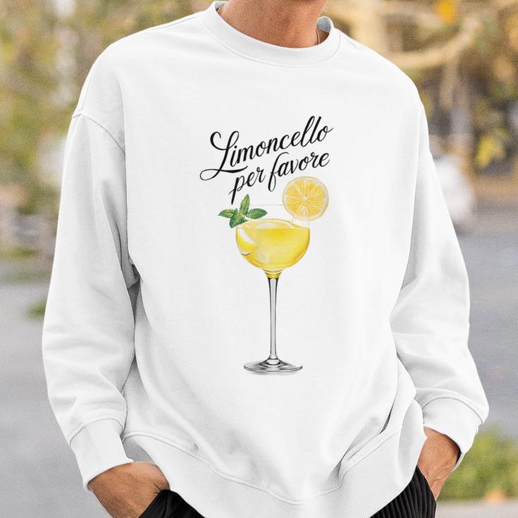 Limoncello Per Favore Italy Italian Lemon Gray Sweatshirt Geschenke für Ihn