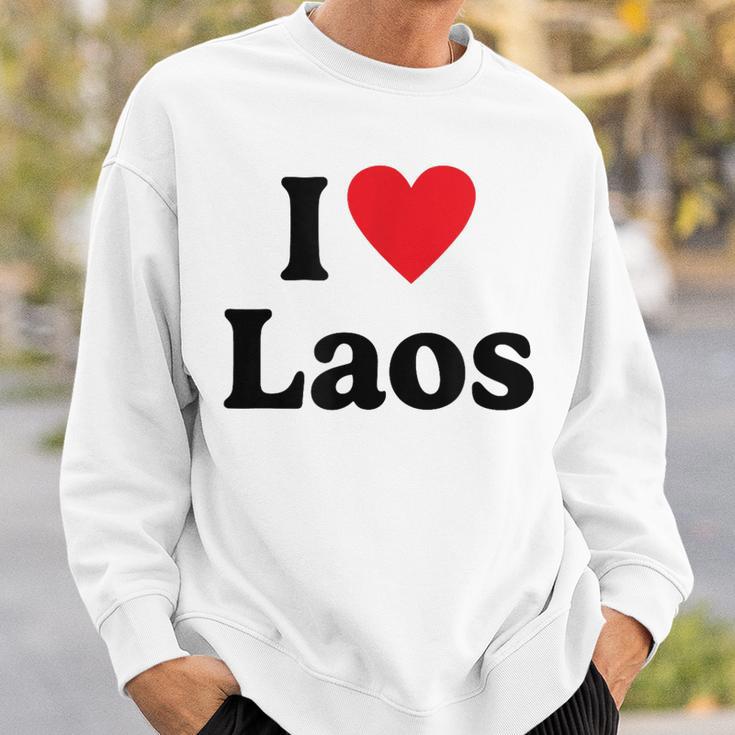 I Love Laos Sweatshirt Geschenke für Ihn