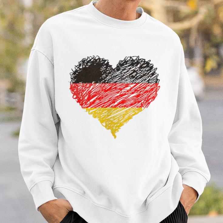 Mein Herz Schlagt Für Deutschland Blue Sweatshirt Geschenke für Ihn