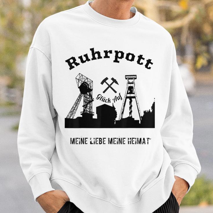 Meine Heimat Glück Auf Zechen Aus Dem Ruhr Region Sweatshirt Geschenke für Ihn