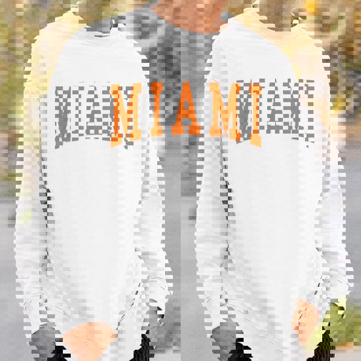 Miami Throwback Classic Sweatshirt Gifts for Him Miami Throwback Classic Sweatshirt Gifts for Him