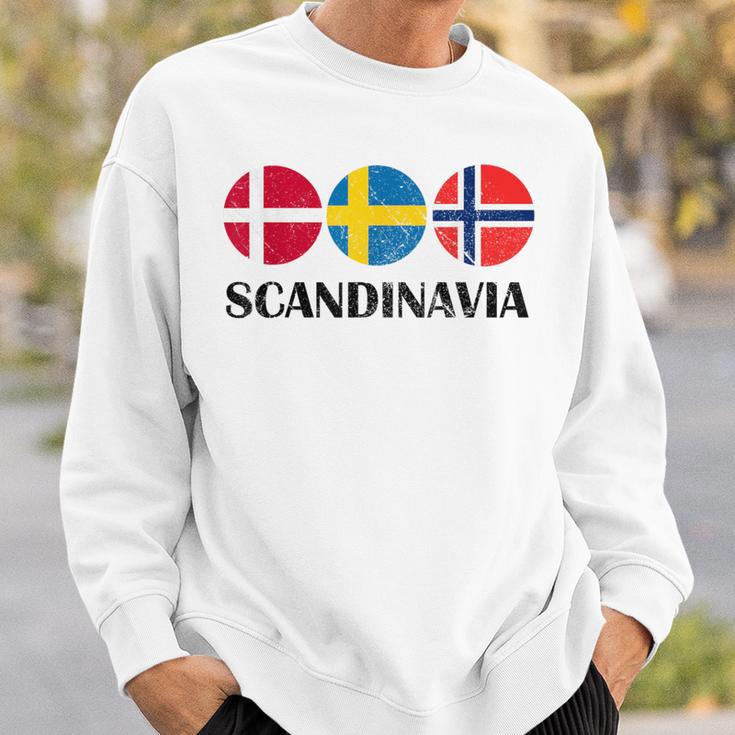 Norway Sweden Denmark Flags Scandinavian Flags Scandinavia Sweatshirt Geschenke für Ihn