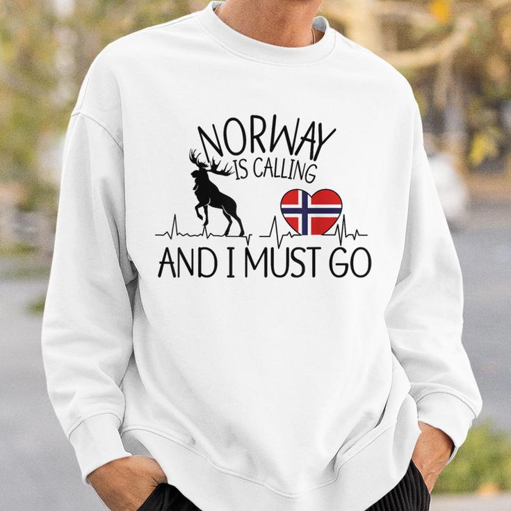 Norwegian Norwegian Ruft Und Ich Muss Los Gray Sweatshirt Geschenke für Ihn