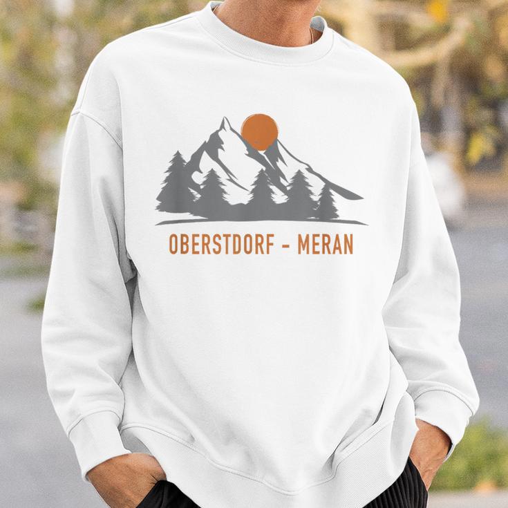 Oberstdorf Meran Fernwanderweg E5 Alpenüberquerung Sweatshirt Geschenke für Ihn