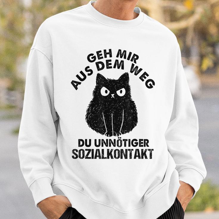 Retro Geh Mir Aus Dem Weg Du Unnötiger Sozialkontakt Geh Mir Aus Sweatshirt Geschenke für Ihn