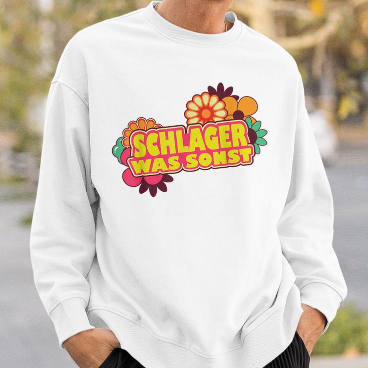 Schlager Was Sonst Schlager Outfit Party Gray S Sweatshirt Geschenke für Ihn