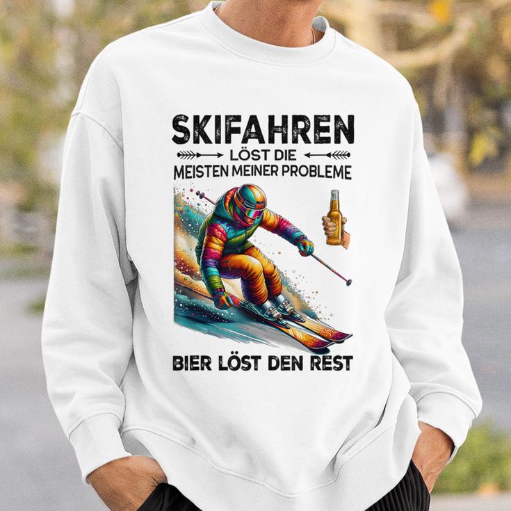 Skifahren Löst Die Meisten Meiner Probleme Bier Löst Sweatshirt Geschenke für Ihn