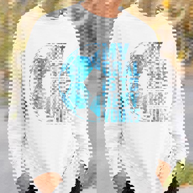 SoccerMy Goal Is To Deny Yours Kid Boy Youth Sweatshirt Gifts for Him