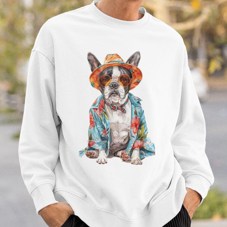 Summer Dog Boston Terrier Sweatshirt Geschenke für Ihn