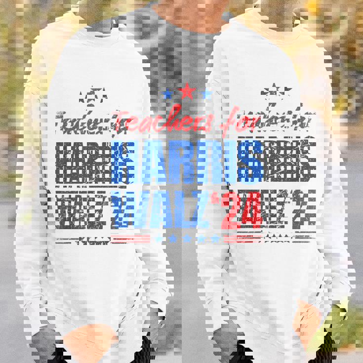 Teachers For Harris Walz 2024 Presidential Election Kamala Sweatshirt Gifts for Him