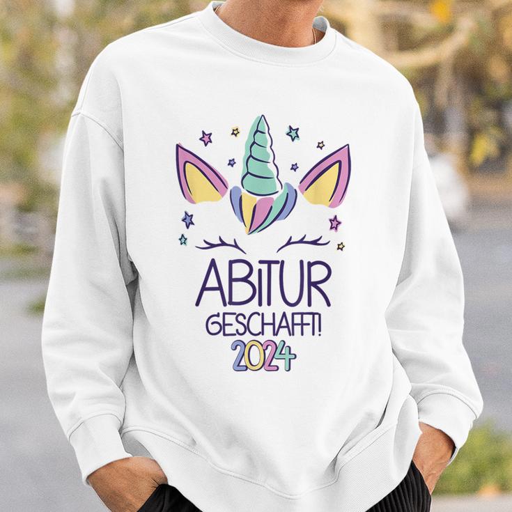 Unicorn Abitur Geschafft 2024 Sweatshirt Geschenke für Ihn