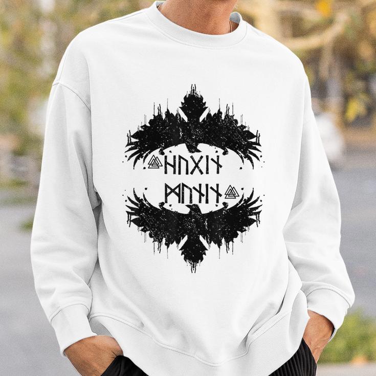 Vikingalhalla Medieval Hugin & Munin Sweatshirt Geschenke für Ihn