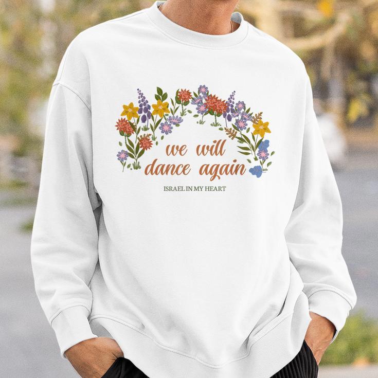 Wir Werden Wieder Tanzen Israel In My Heart Am Yisrael Chai Sweatshirt Geschenke für Ihn