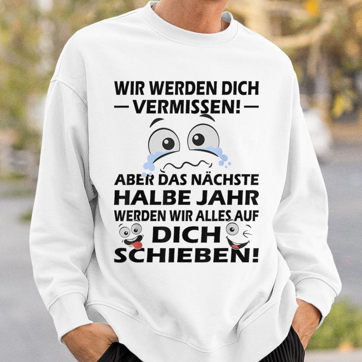 Zum Farewell Glückwunsch Zu Deiner Flucht Employee Gray S Sweatshirt Geschenke für Ihn