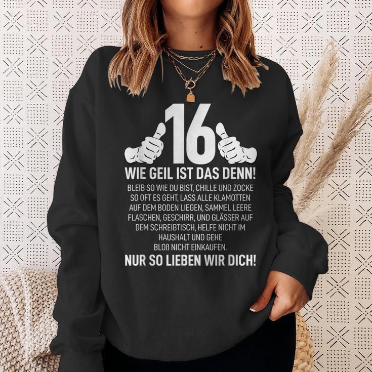 16Th Birthday Nager 16 Years Wie Geil Ist Das Denn Sweatshirt Geschenke für Sie