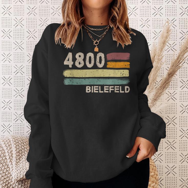 4800 Bielefeld Retro Postcodes Old Postcodeintage Sweatshirt Geschenke für Sie