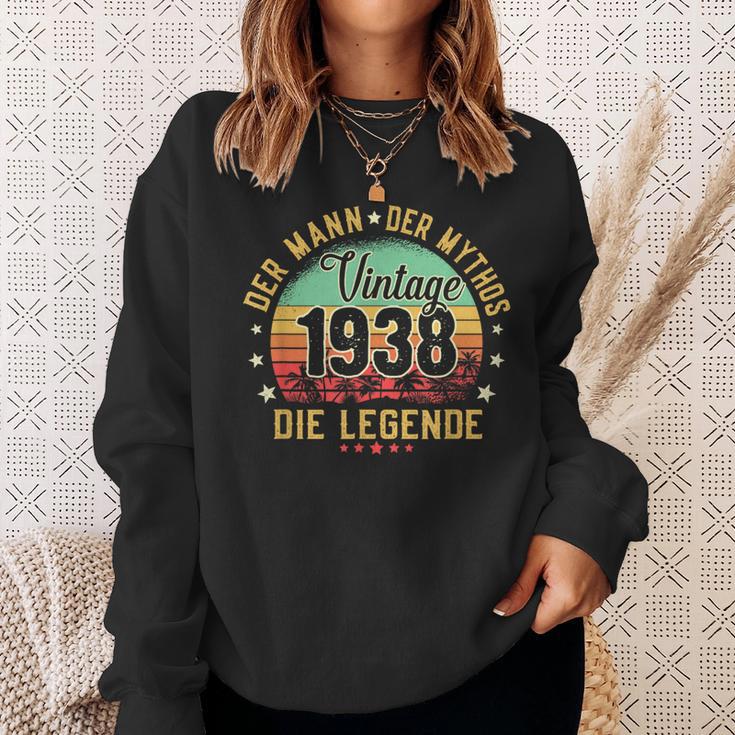 84Th Birthday Man Mythos Legendintage 1938 Sweatshirt Geschenke für Sie