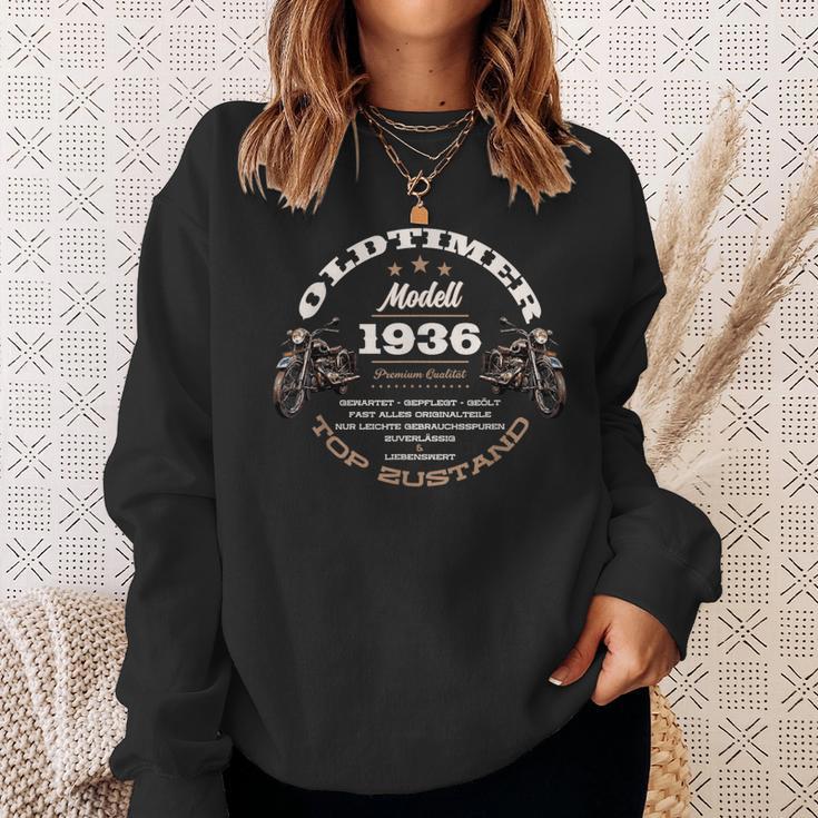 88 Geburtstag Mann Frau Motorrad Motorradfahrer Biker 1936 Sweatshirt Geschenke für Sie