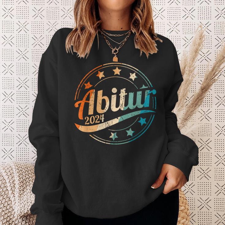 Abitur 2024 Retrointage Prüfung Bestanden Abi 2024 Sweatshirt Geschenke für Sie