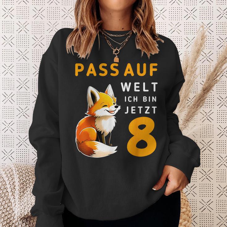 Achte Geburtstag Pass Auf Welt Ich Bin Jetzt 8 Acht Sweatshirt Geschenke für Sie