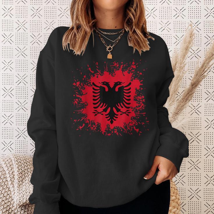 Albania Flag Shqiperi Albanian Flag Shqiperia Sweatshirt Geschenke für Sie