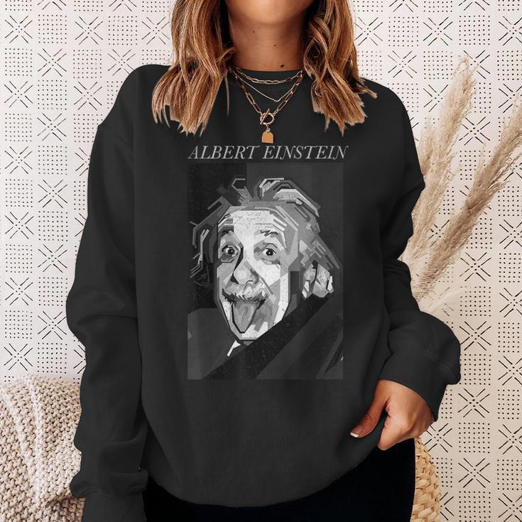 Albert Einstein Logic Quote Front Back Sweatshirt Geschenke für Sie