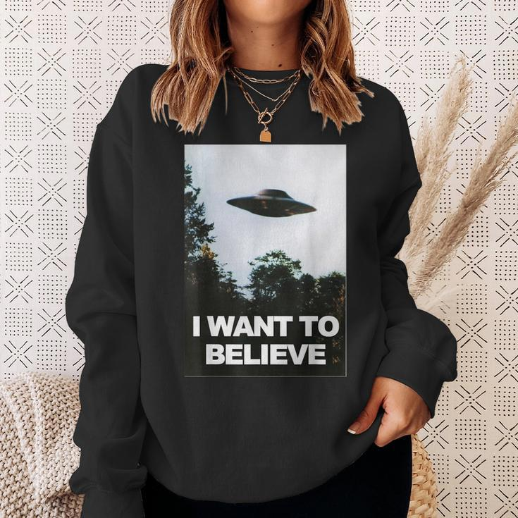 Alien Ufo Hunter I Want To Believe Sweatshirt Geschenke für Sie