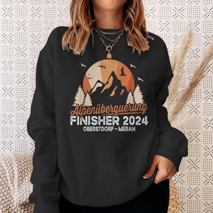 Alpenüberquerung 2024 Oberstdorf Merano Long Distance Hiking E5 Sweatshirt Geschenke für Sie