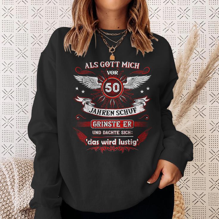 Als Gott Michor 50 Jahren Schuf Grinste Er Das Wird German L Sweatshirt Geschenke für Sie