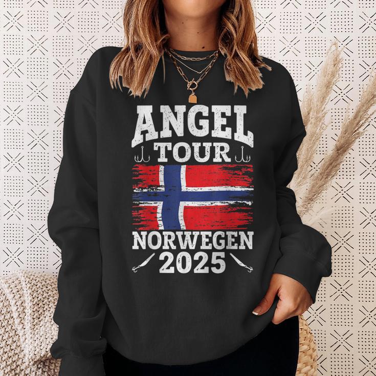 Angel Tour Norway 2025 Fishing Team Norway Flag Angler Sweatshirt Geschenke für Sie