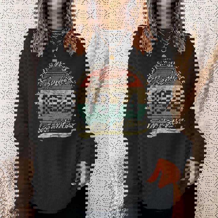 Anni 50 Compleanno Fantastico Novembre 1974 Uomo O Donna Felpa Regalos para ella