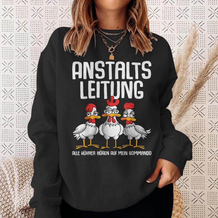 Anstaltsleitung Alle Hühner Hörauf Mein Kommando Sweatshirt Geschenke für Sie