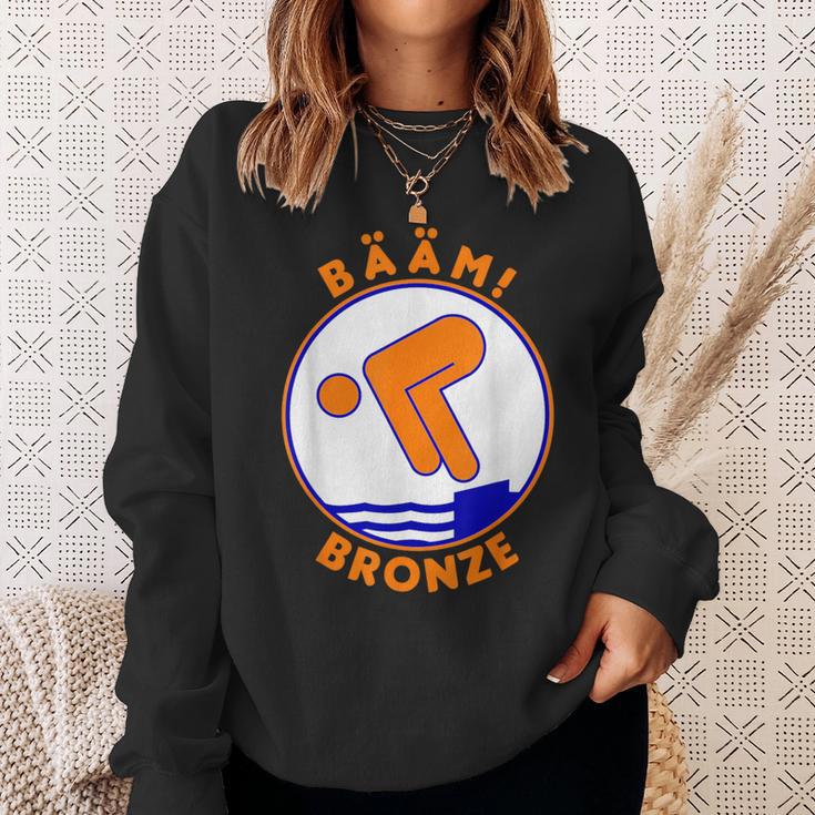 Bääm Bronze Swimming Badge Badge Swimmer S Sweatshirt Geschenke für Sie