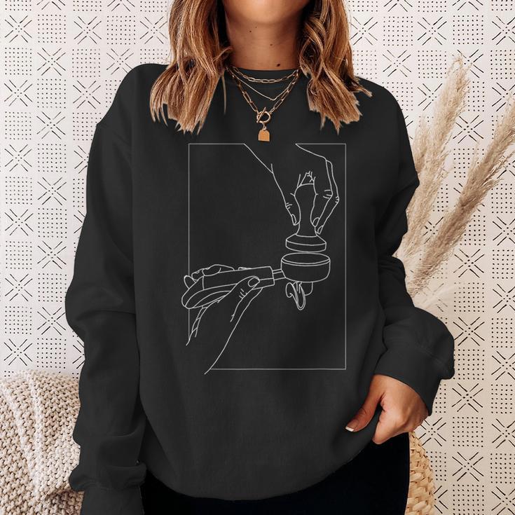 Barista Homebarista Filter Carrier Machine Espresso Sweatshirt Geschenke für Sie