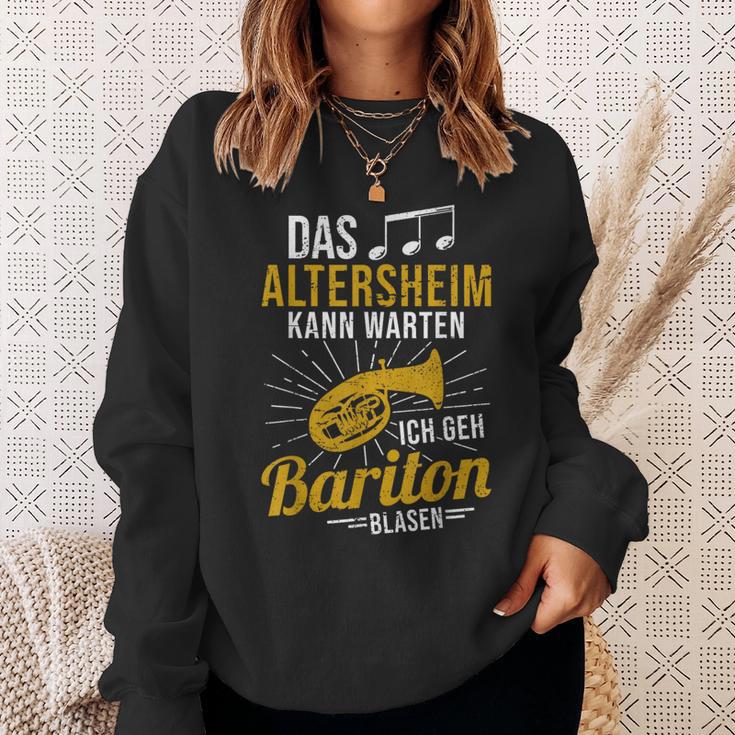 Baritone Horn Musician Das Altersheim Kann Wait Baritone Sweatshirt Geschenke für Sie