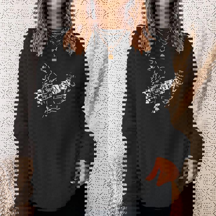 Bass Guitar Player Music Guitarist Musician Rock Sweatshirt Gifts for Her