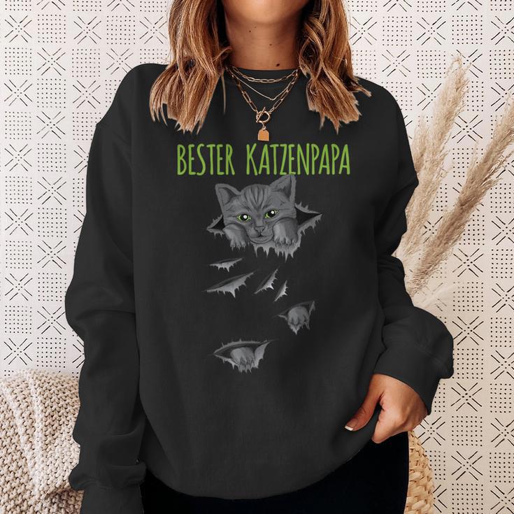 Bester Katzenpapa Cat Owner Pet House Cat Sweatshirt Geschenke für Sie